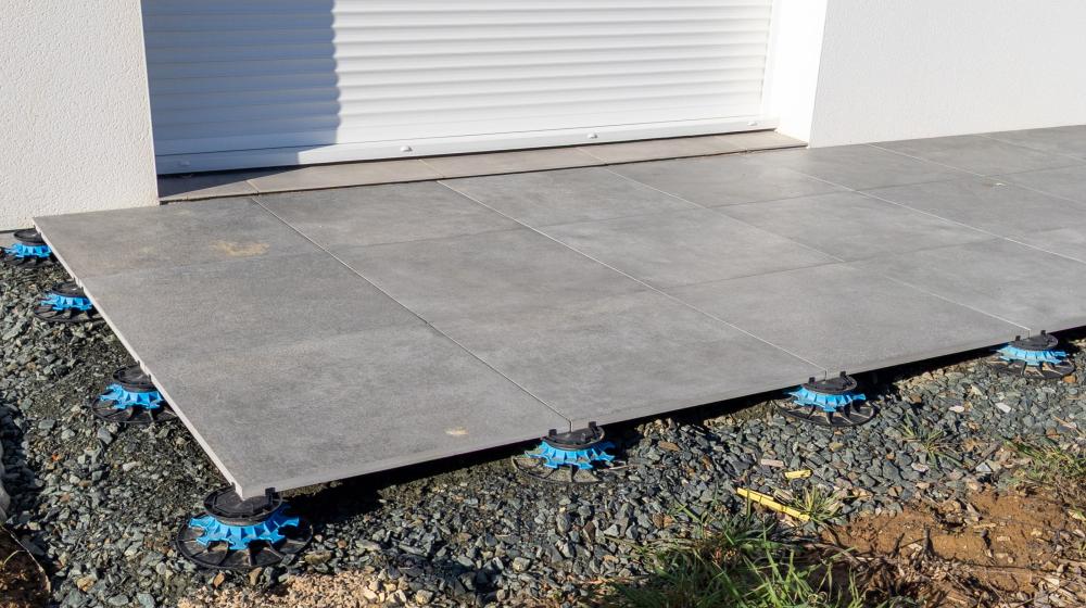 Terrasse sur plot près de Landaul