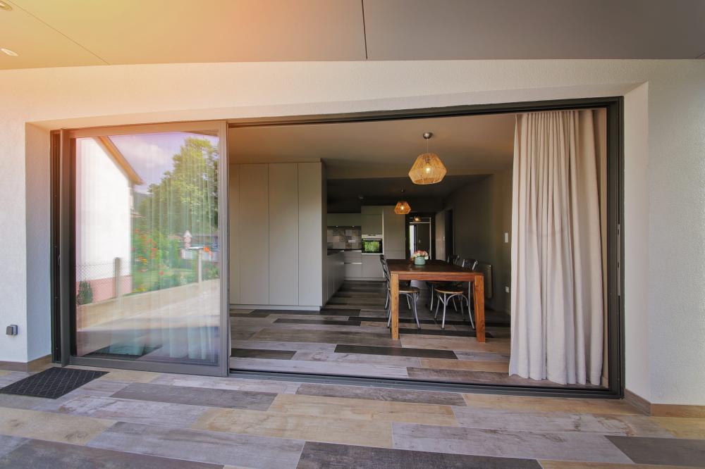 Terrasse en carrelage